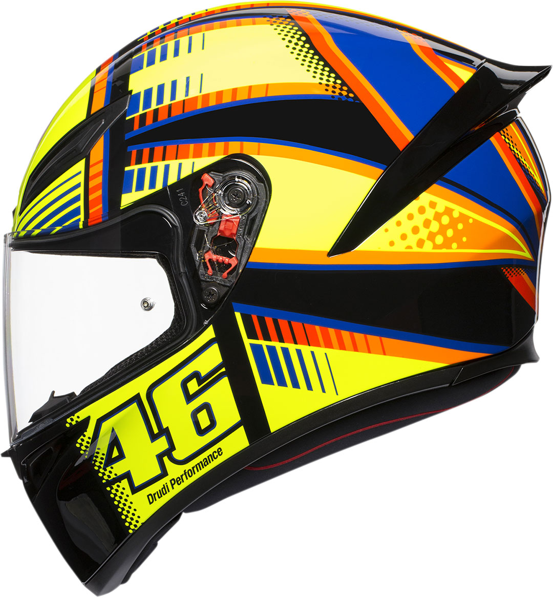 Yellow/Black, XX-Large AGV Unisex-Adult Full Face K-1 Soleluna 2015 Motorcycle Helmet 