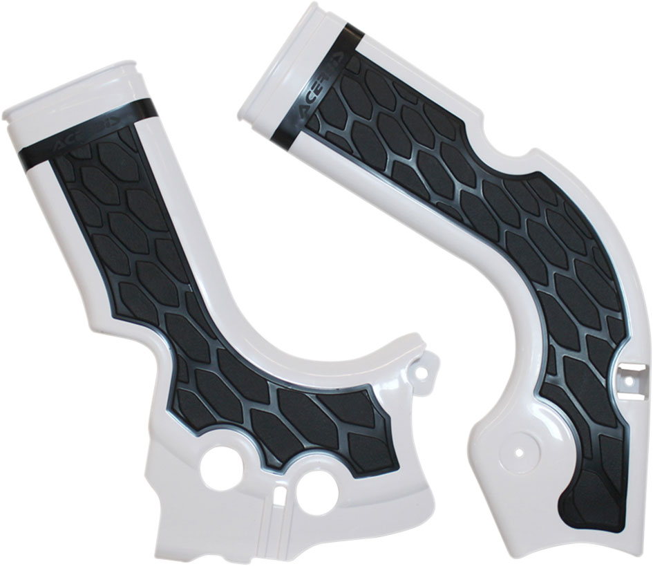 ACERBIS X-Grip Frame Guards (White/Black)