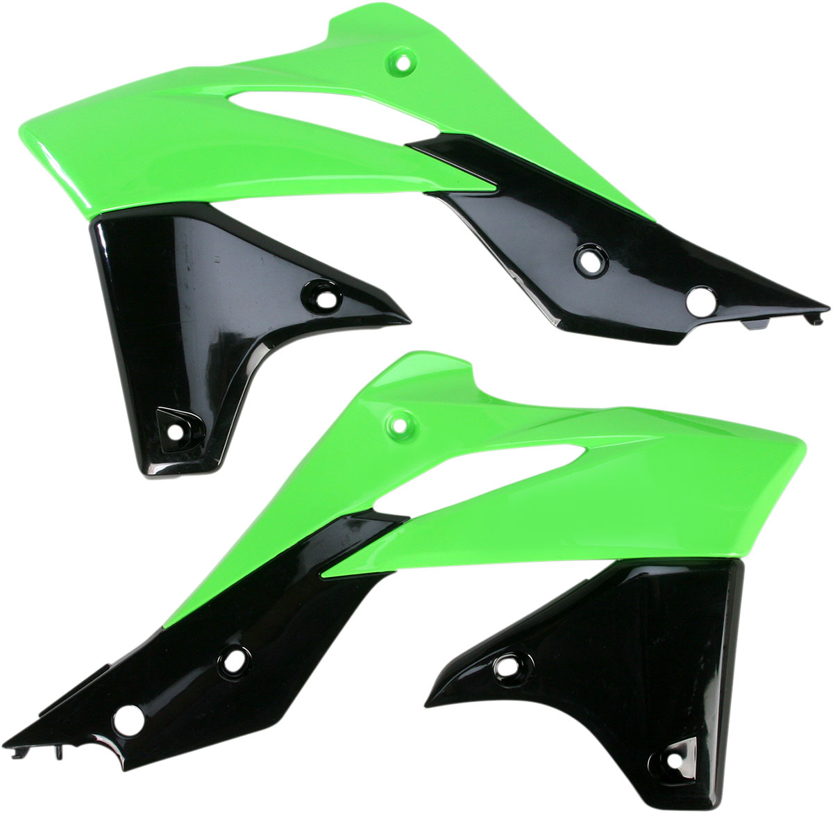 ACERBIS Radiator Shrouds/Covers (Green/Black)