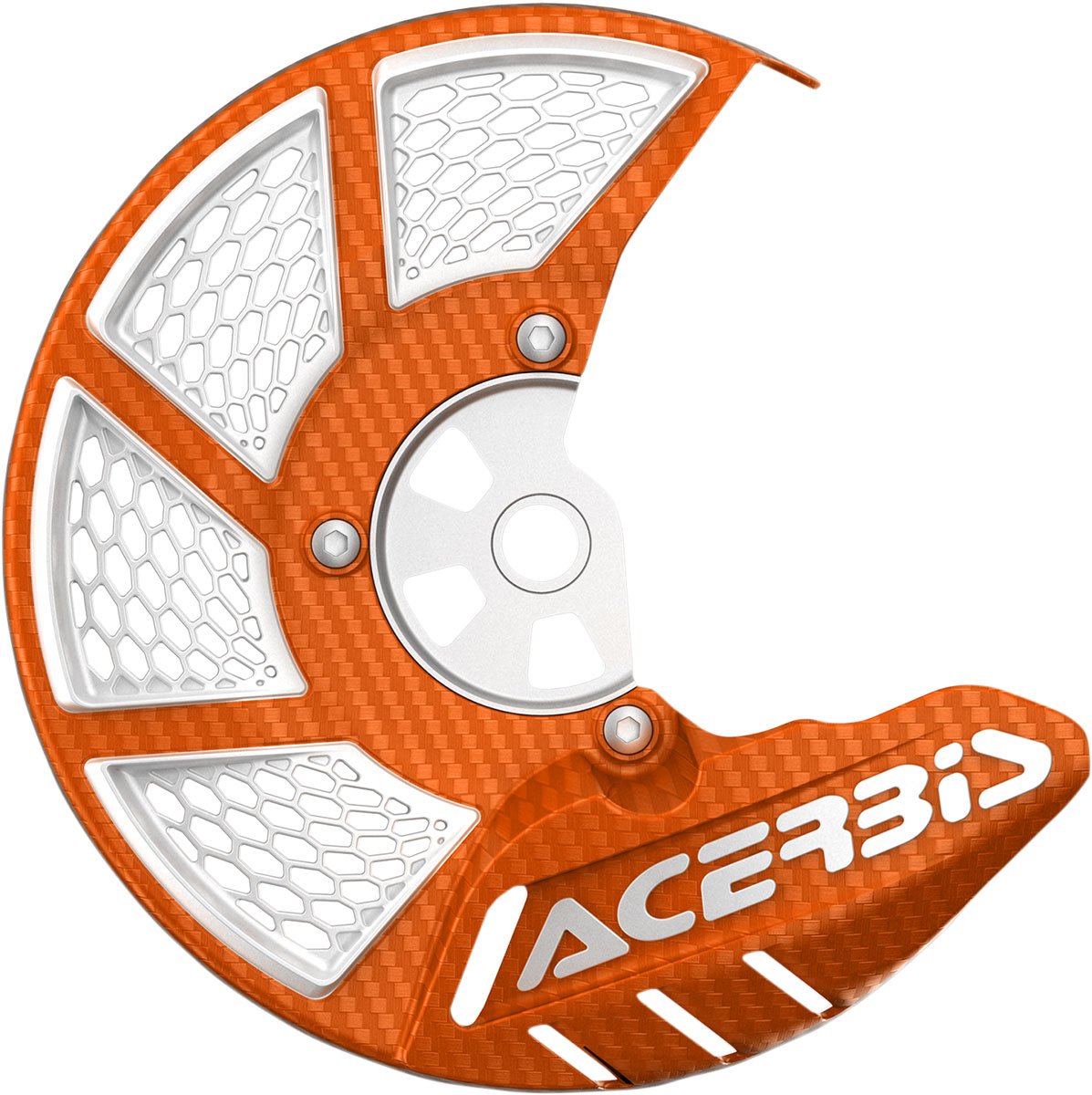 ACERBIS X-Brake Vented Front Disc Cover (Orange/White)