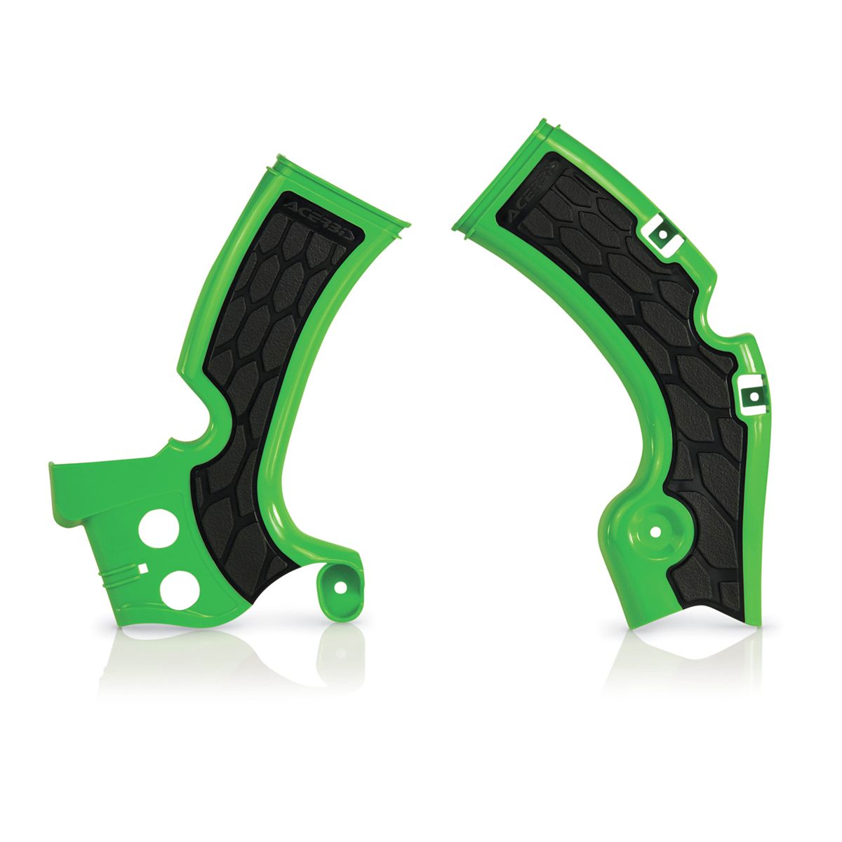 ACERBIS X-Grip Frame Guards (Green/Black)