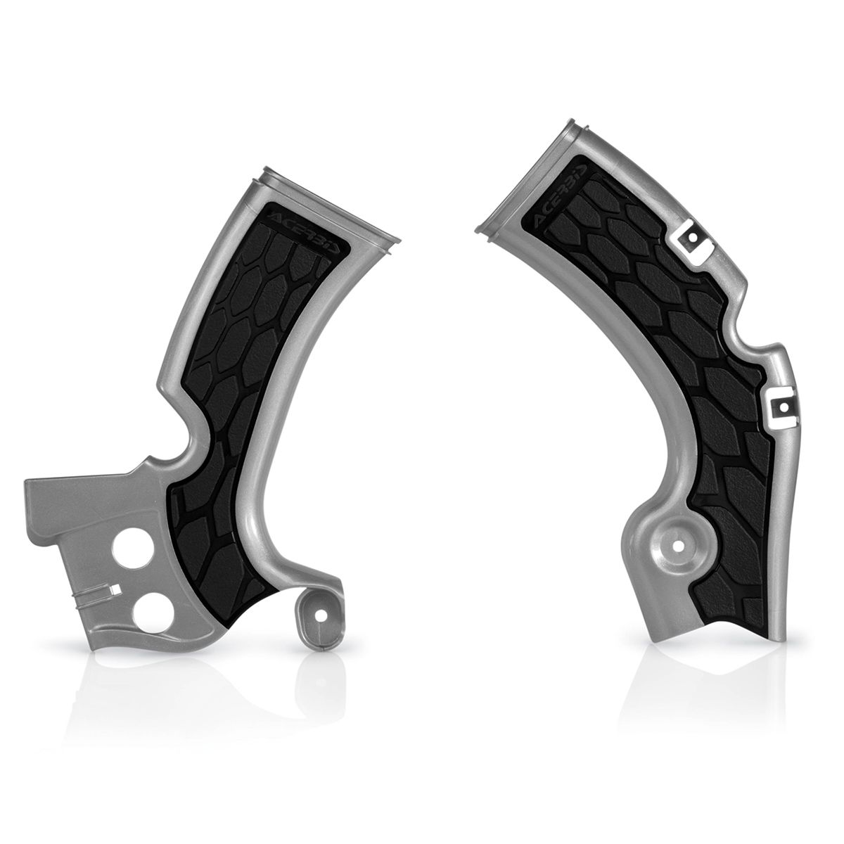 ACERBIS X-Grip Frame Guards (Silver/Black)