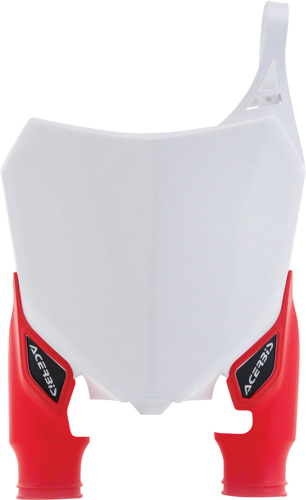 ACERBIS Front Number Plate (White/Red)