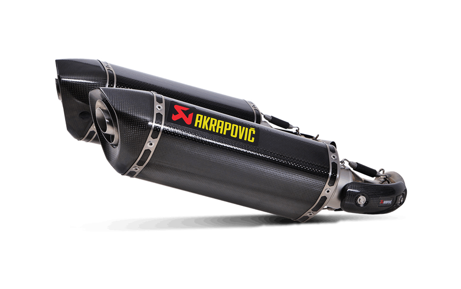 AKRAPOVIC Slip-On Exhaust System (Carbon) Ducati Monster 796/795 (2010-2014)