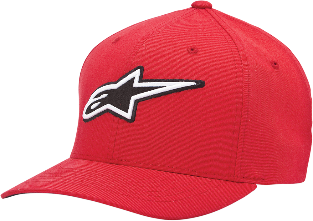 Alpinestars CORPORATE Curved Bill Flex Fit Hat/Cap (Red)