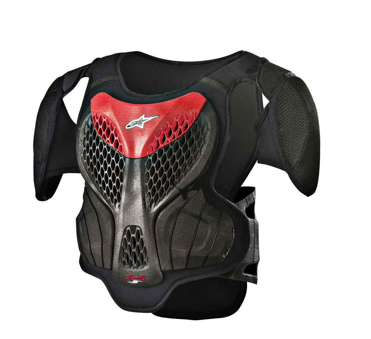 Alpinestars MX/Motocross A-5 S Youth Body Armour Chest/Back Protector (Black/Red)