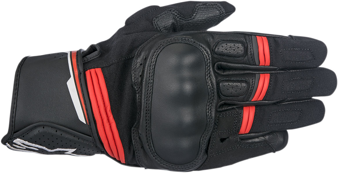 Alpinestars BOOSTER Leather Gloves (Black/Red)