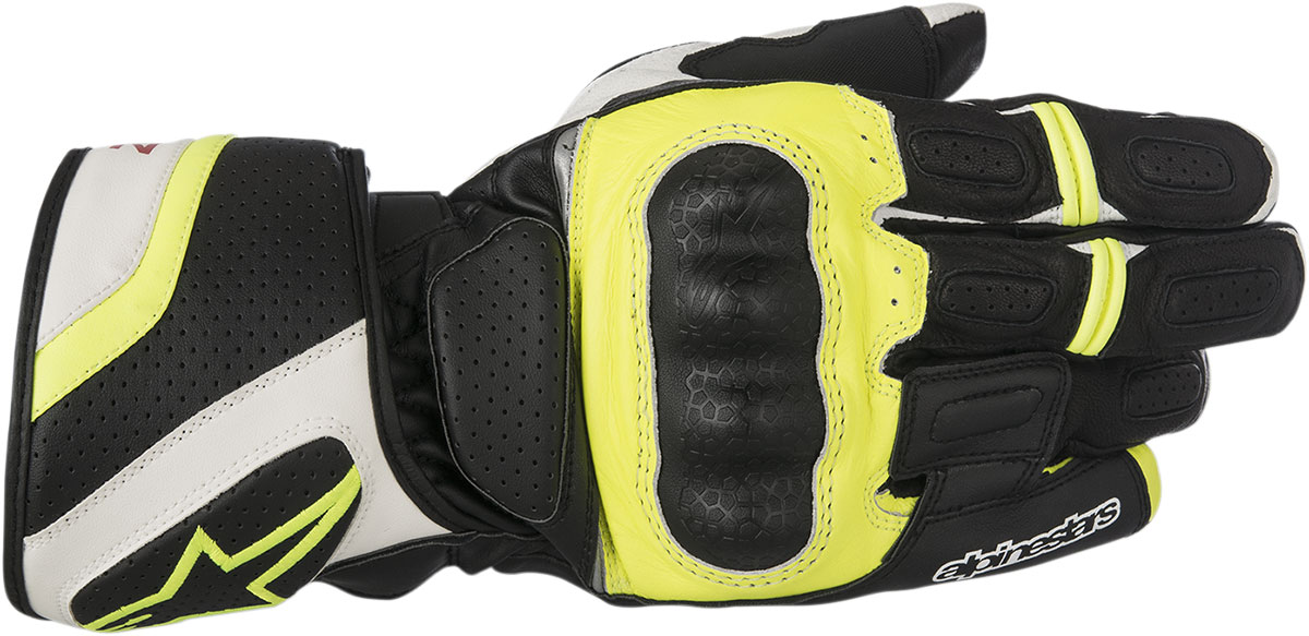Alpinestars SP-Z Drystar Performance Gloves (Black/White/Yellow)