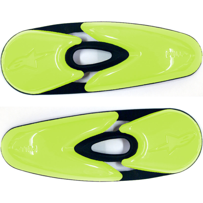 Alpinestars Replacement Toe Slider Set for Supertech / SMX Boots (Black/Yellow)
