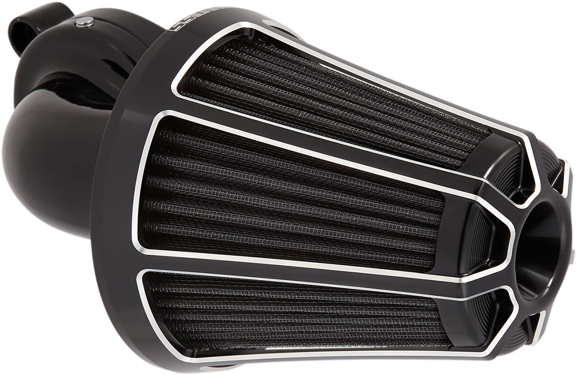 Arlen Ness - 81-003 - Monster Sucker Air Cleaner Kit, Beveled - Black