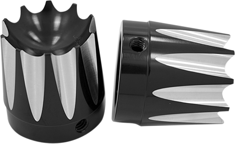 AVON Axle Nut Covers/Caps for H-D Touring Models (EXCALIBUR Black)