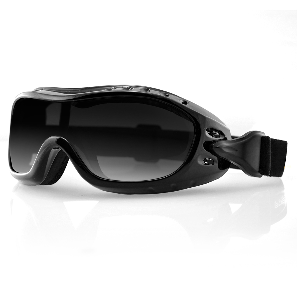 Bobster Night Hawk OTG Goggles (Black Frame, Anti-fog Smoke Lens)