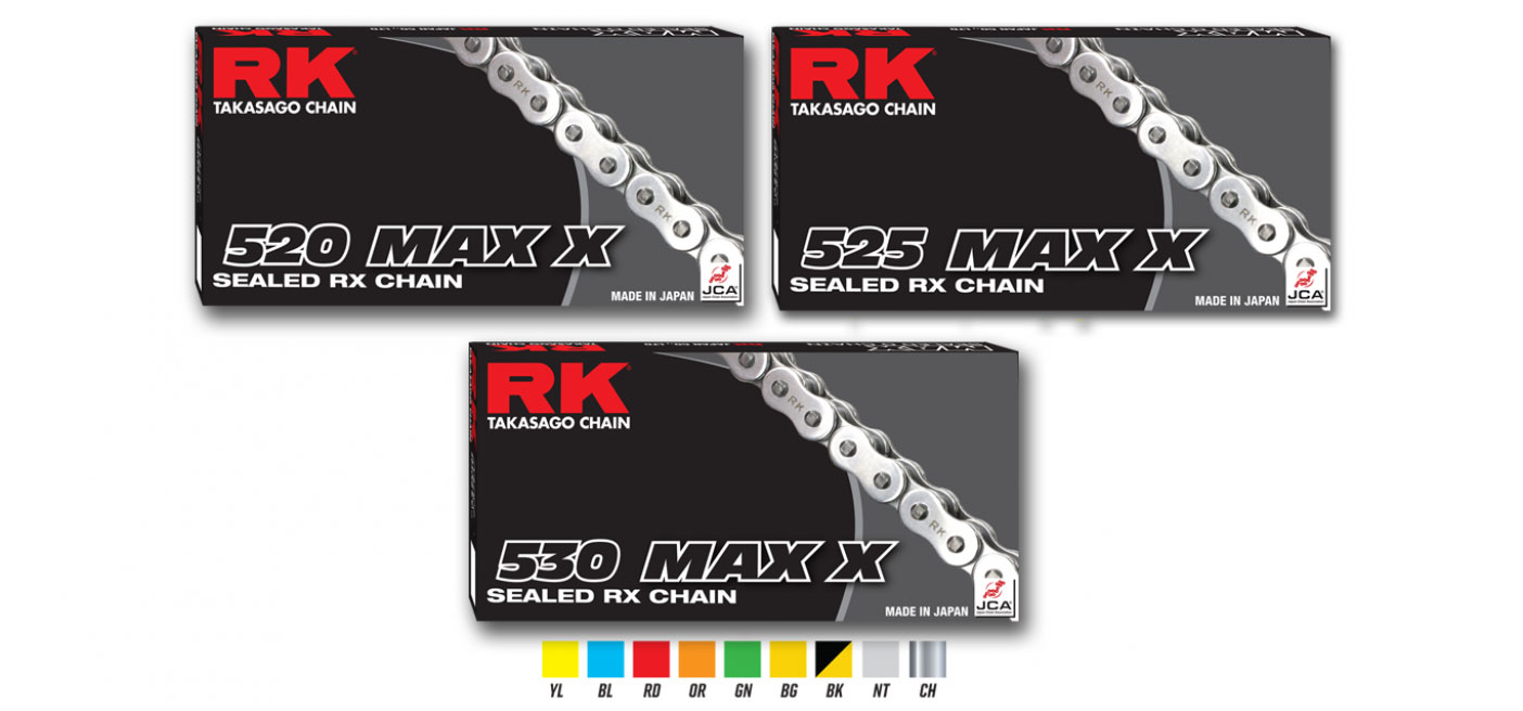 Natural 114 Links RK 520 MAX-X Series Sealed RX-Ring Chain 