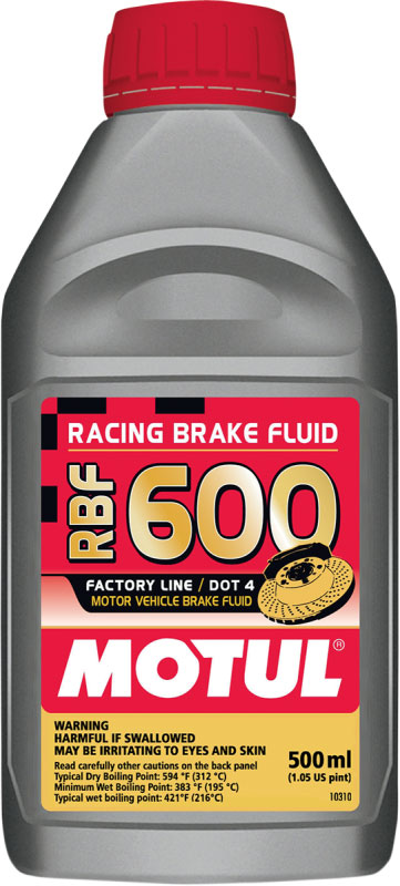 Motul Racing Brake Fluid 600 Factory Line DOT 4 | 16.9 oz