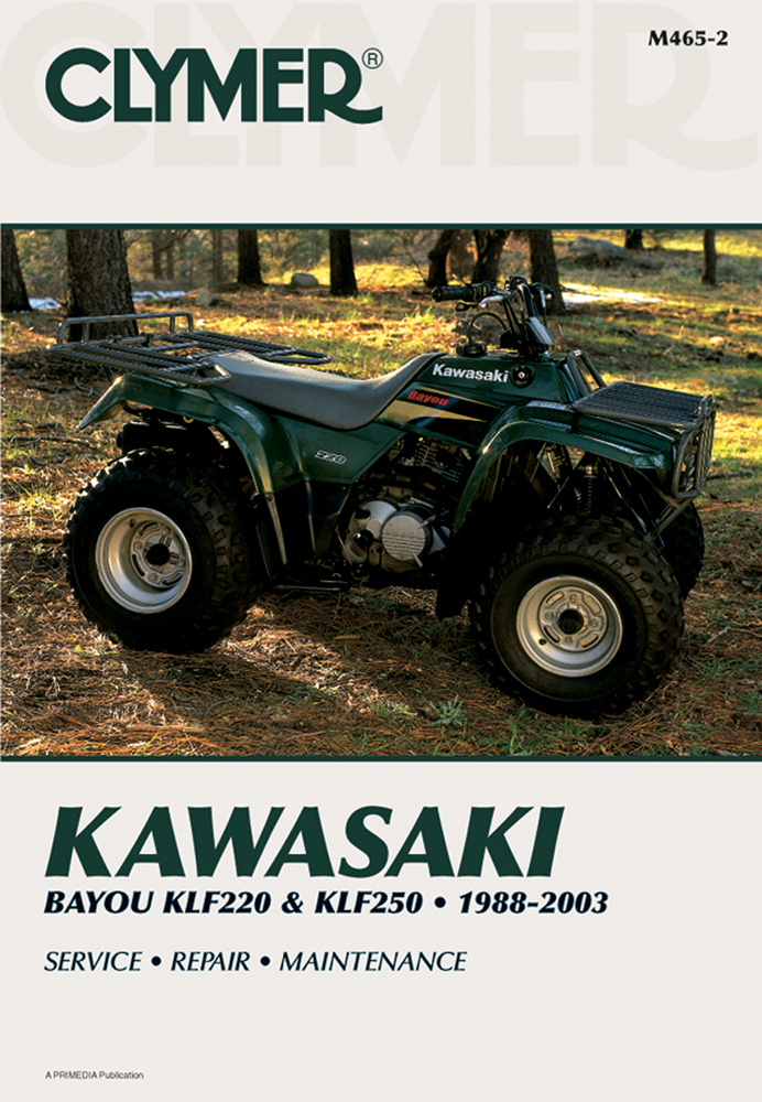 Clymer Repair Manual for Kawasaki KLF220 1988-2002, KLF250 2003-2010