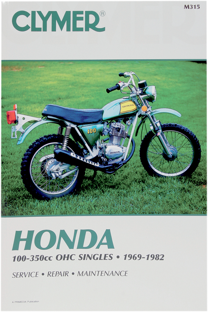 Clymer Repair Manual for Honda 100-350cc OHC Singels 1969-1982
