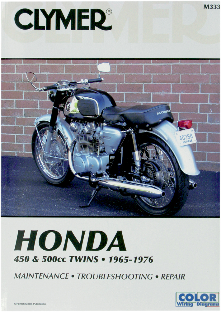 Clymer Repair Manual for Honda CB450 1965-1974, CL450 1968-1974, CB500T 1975-1976