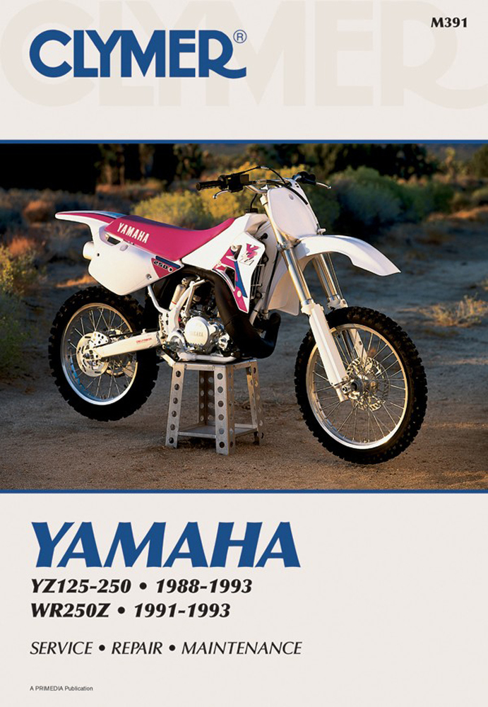 Clymer Repair Manual for Yamaha YZ125 YZ250 88-93, YZ250WR 89-90, WR250Z 91-93