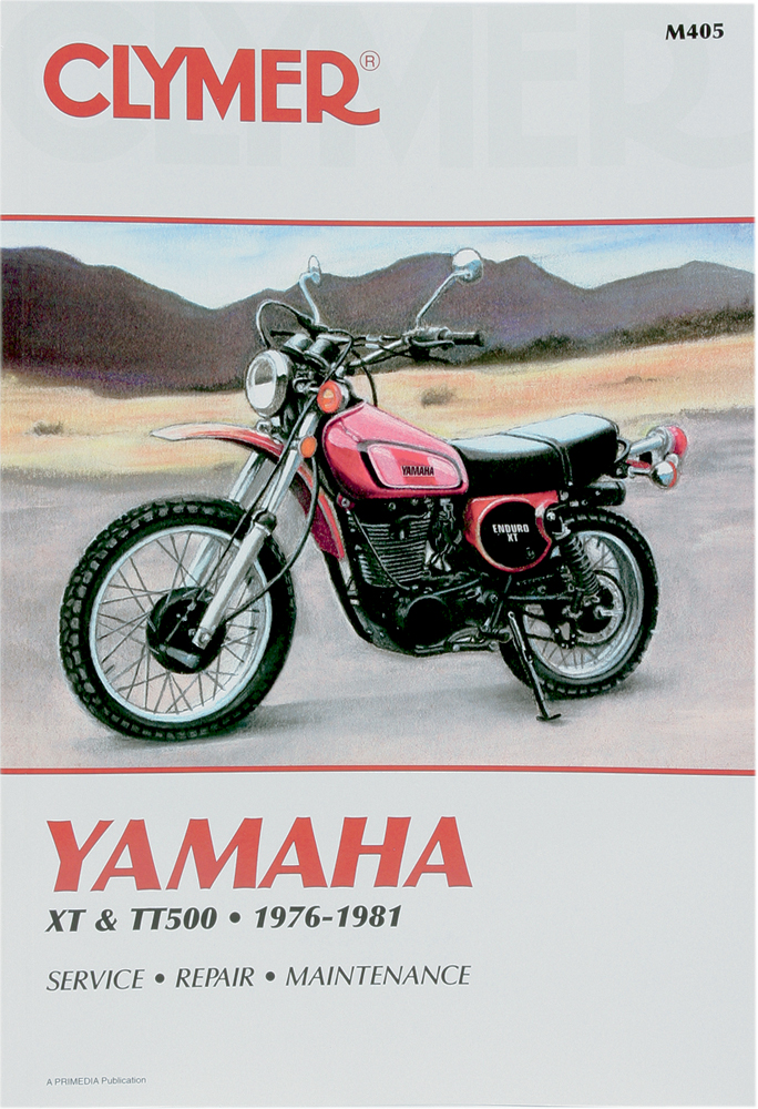 Clymer Repair Manual for Yamaha XT500, TT500 1976-1981