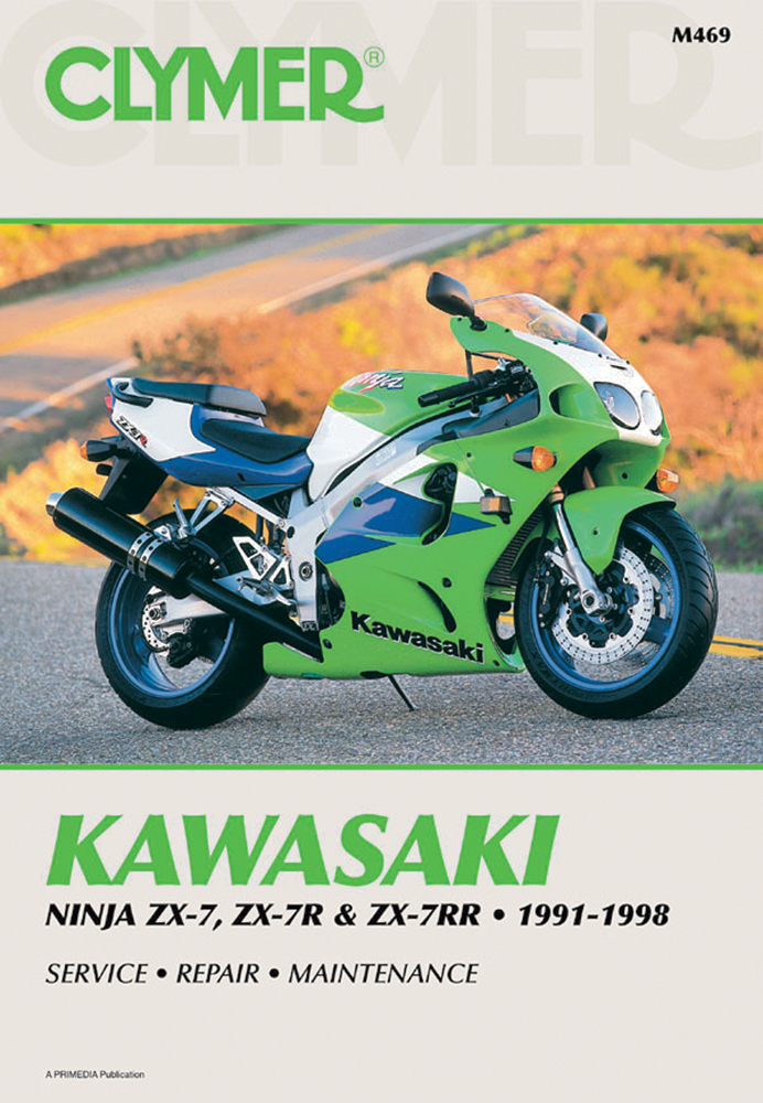 CLYMER Repair Manual for Kawasaki ZX7/ZX-7R 1991-1998