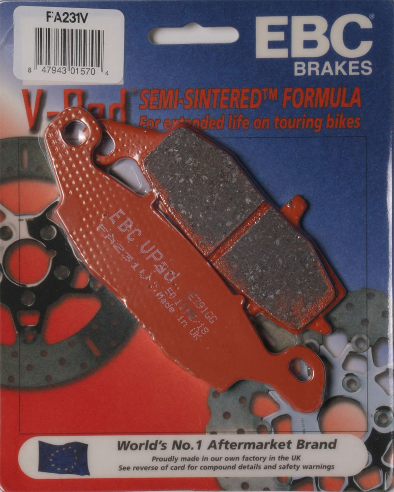 EBC Semi-Sintered V Brake Pads / One Pair (FA231V)