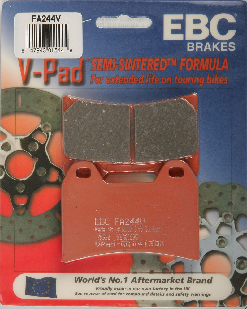 EBC Semi-Sintered V Brake Pads / One Pair (FA244V)