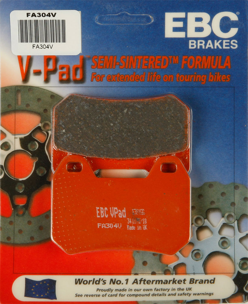 EBC Semi-Sintered V Brake Pads / One Pair (FA304V)