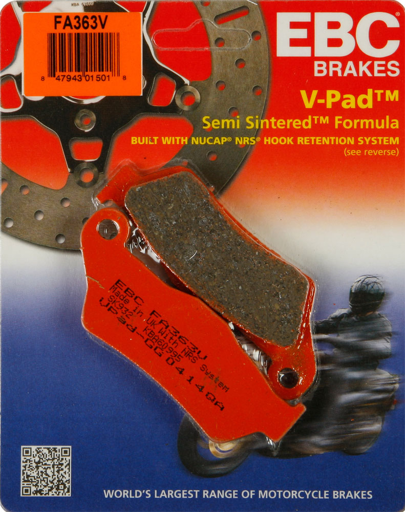EBC Semi-Sintered V Brake Pads / One Pair (FA363V)