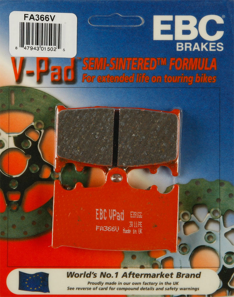 EBC Semi-Sintered V Brake Pads / One Pair (FA366V)