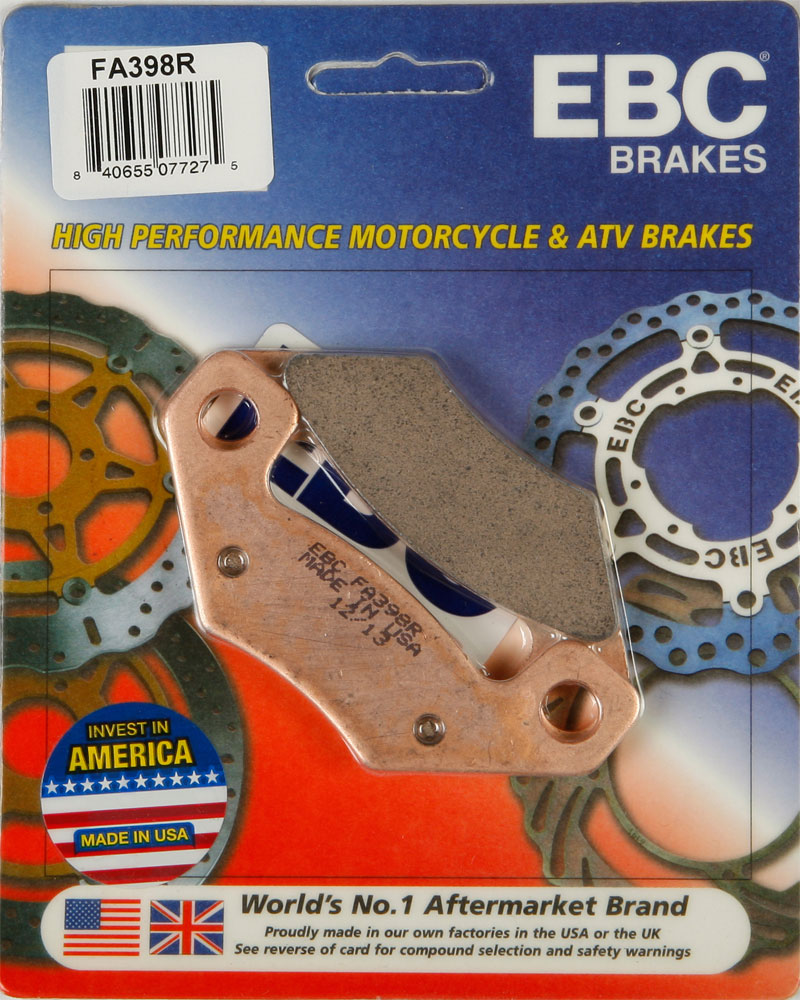 EBC R Series Long Life Sintered Brake Pads / One Pair (FA398R)