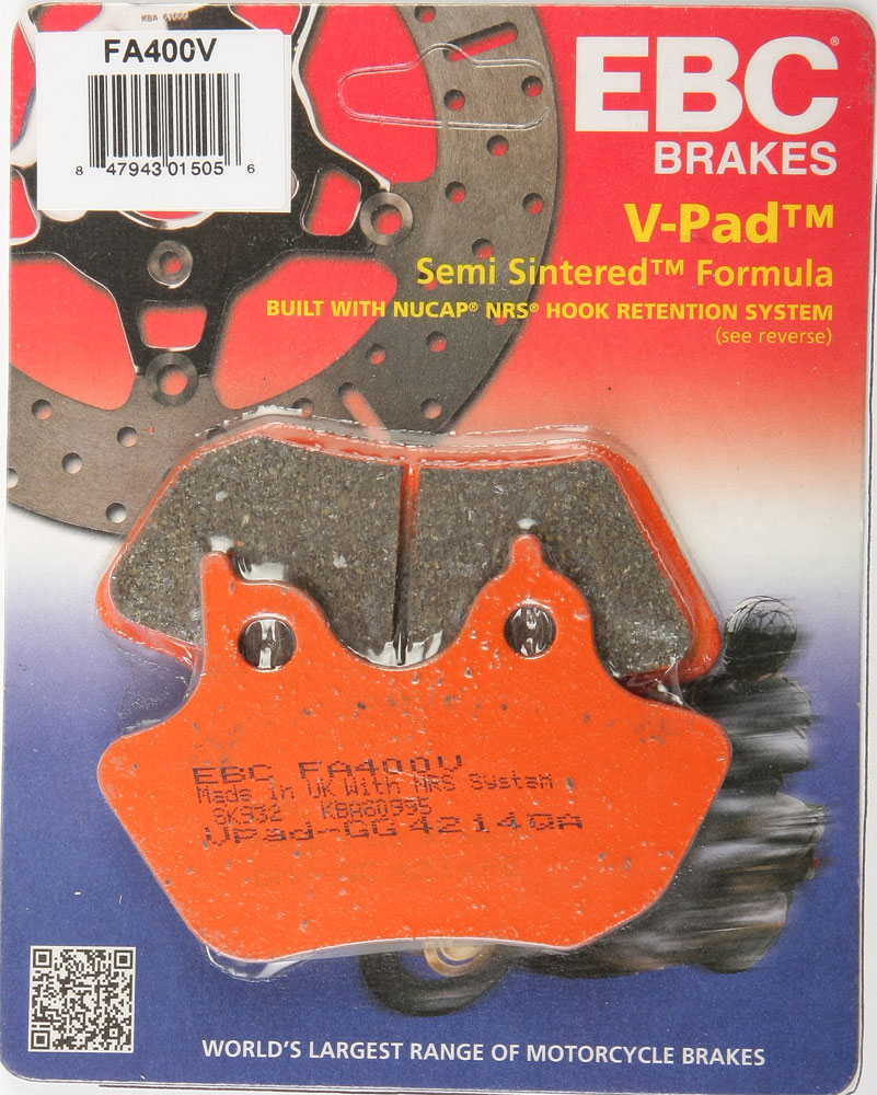 EBC Semi-Sintered V Brake Pads / One Pair (FA400V)