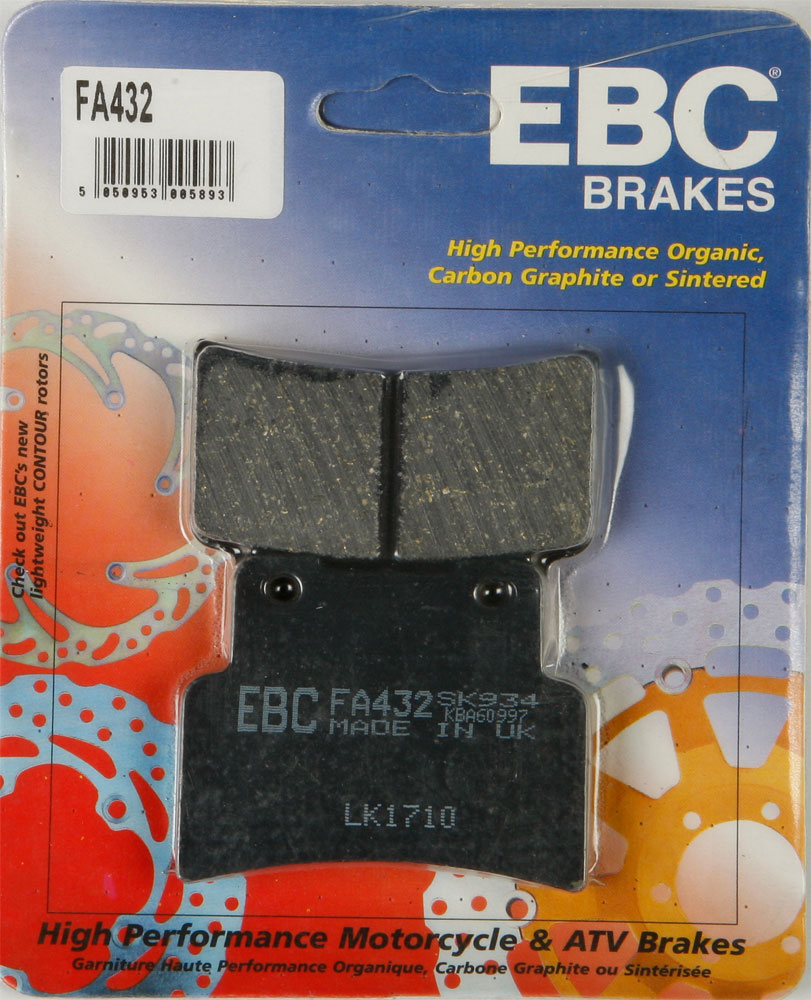 EBC Organic OE Quality Replacement Brake Pads / One Pair (FA432)