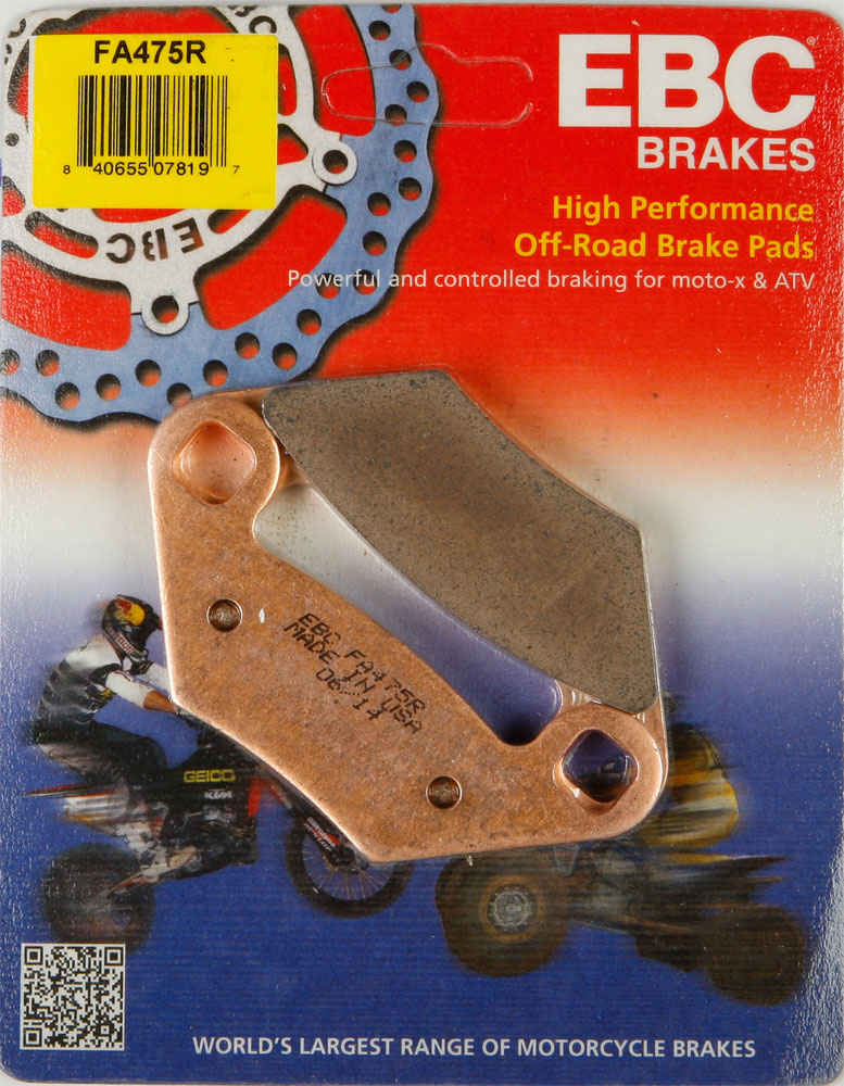 EBC R Series Long Life Sintered Brake Pads / One Pair (FA475R)