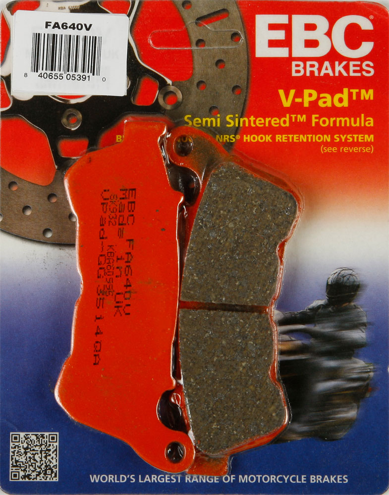 EBC Semi-Sintered V Brake Pads / One Pair (FA640V)