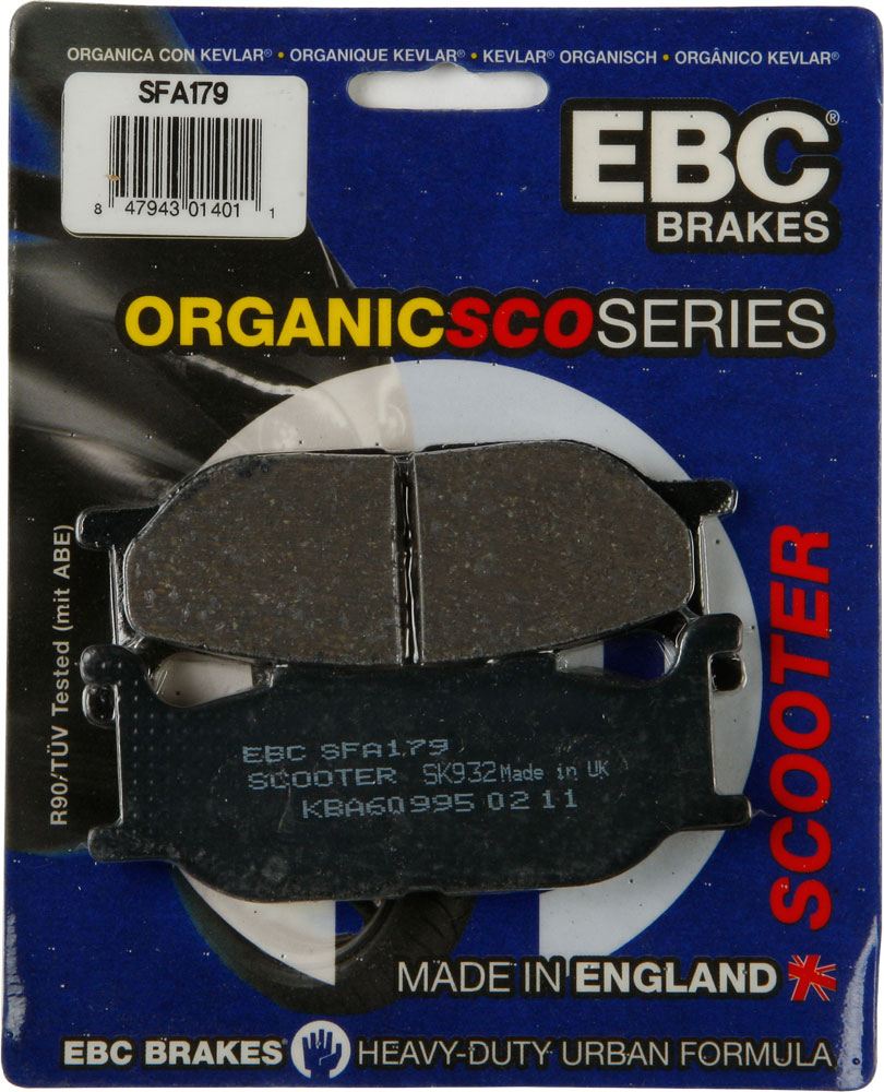 EBC SFA Organic Scooter Brake Pads / One Pair (SFA179)
