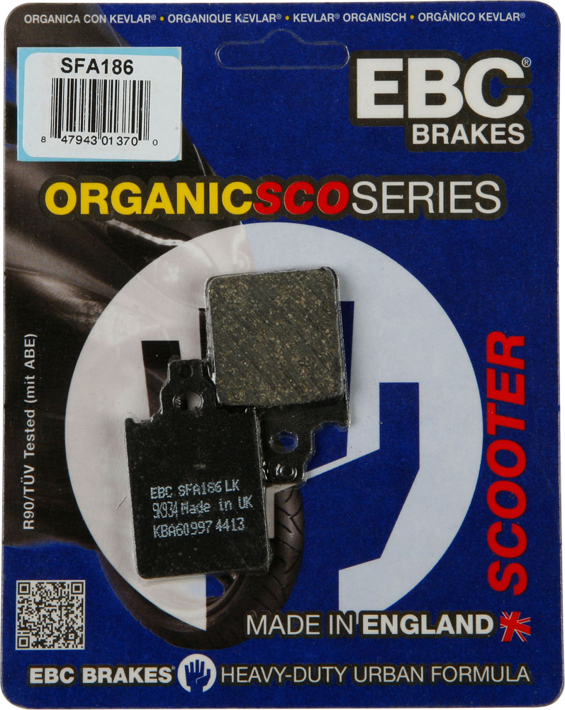 EBC SFA Organic Scooter Brake Pads / One Pair (SFA186)
