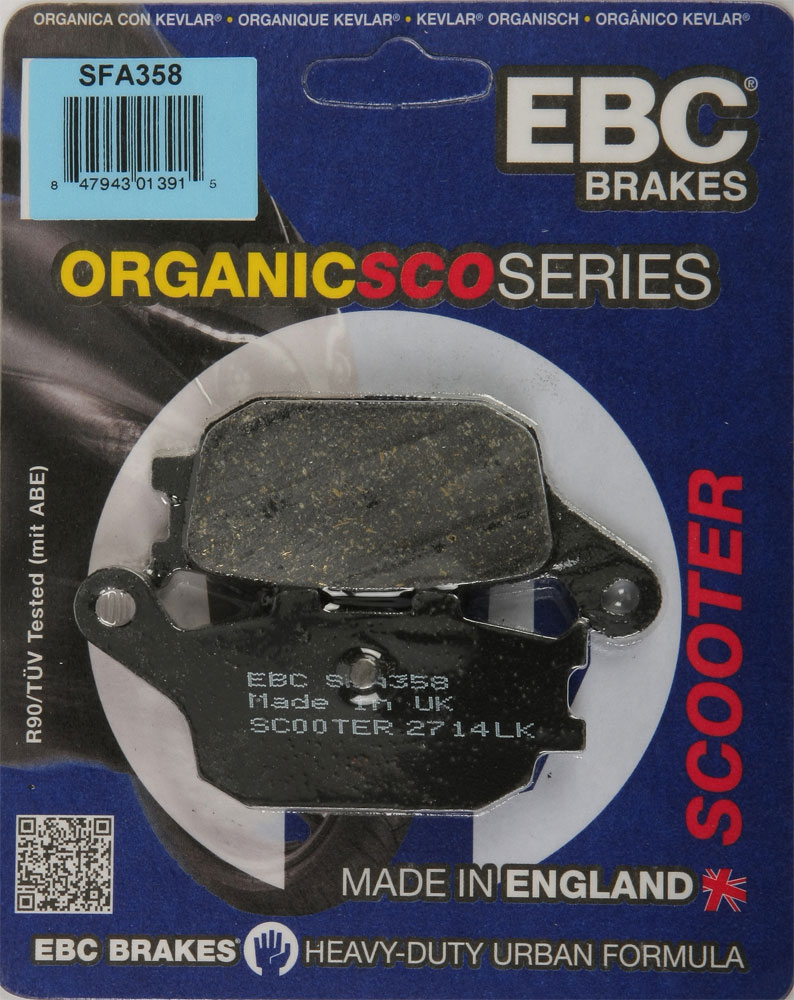 EBC SFA Organic Scooter Brake Pads / One Pair (SFA358)