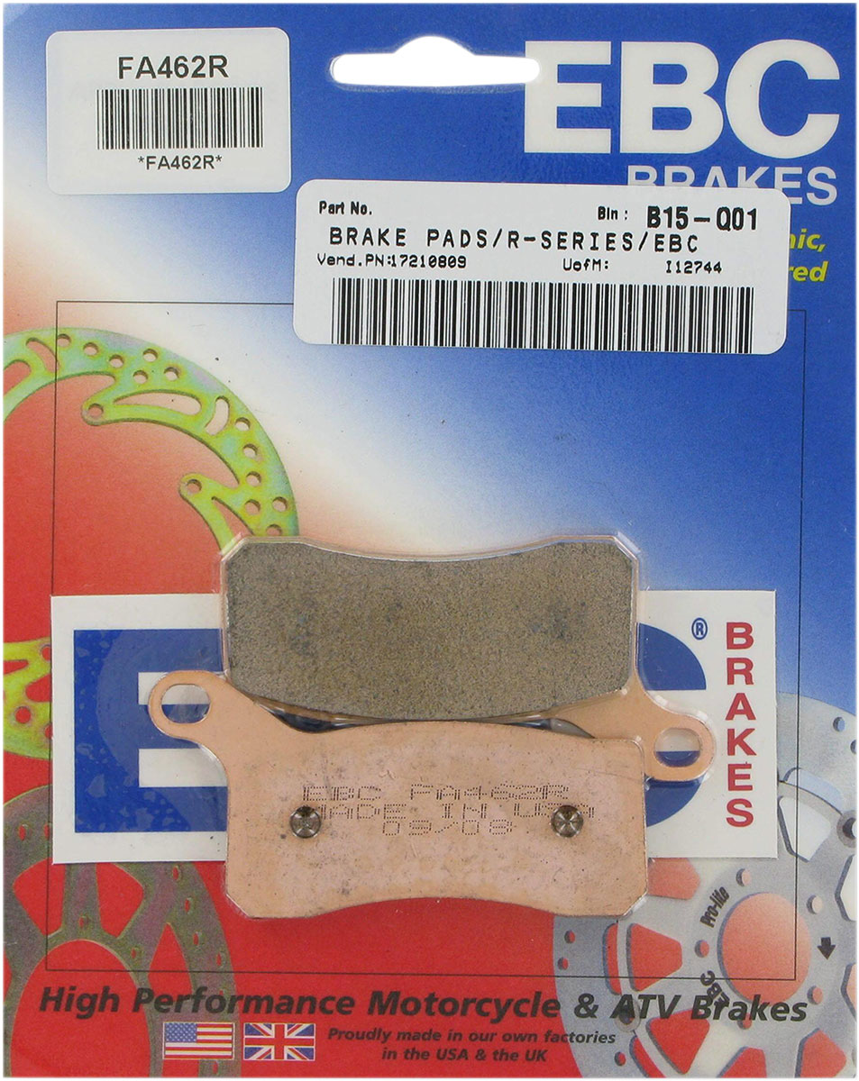 EBC R Series Long Life Sintered Brake Pads / One Pair (FA462R)
