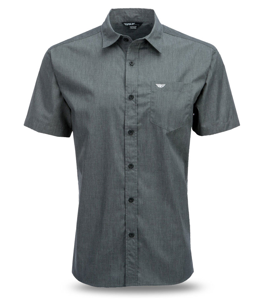 dark grey slim fit shirt