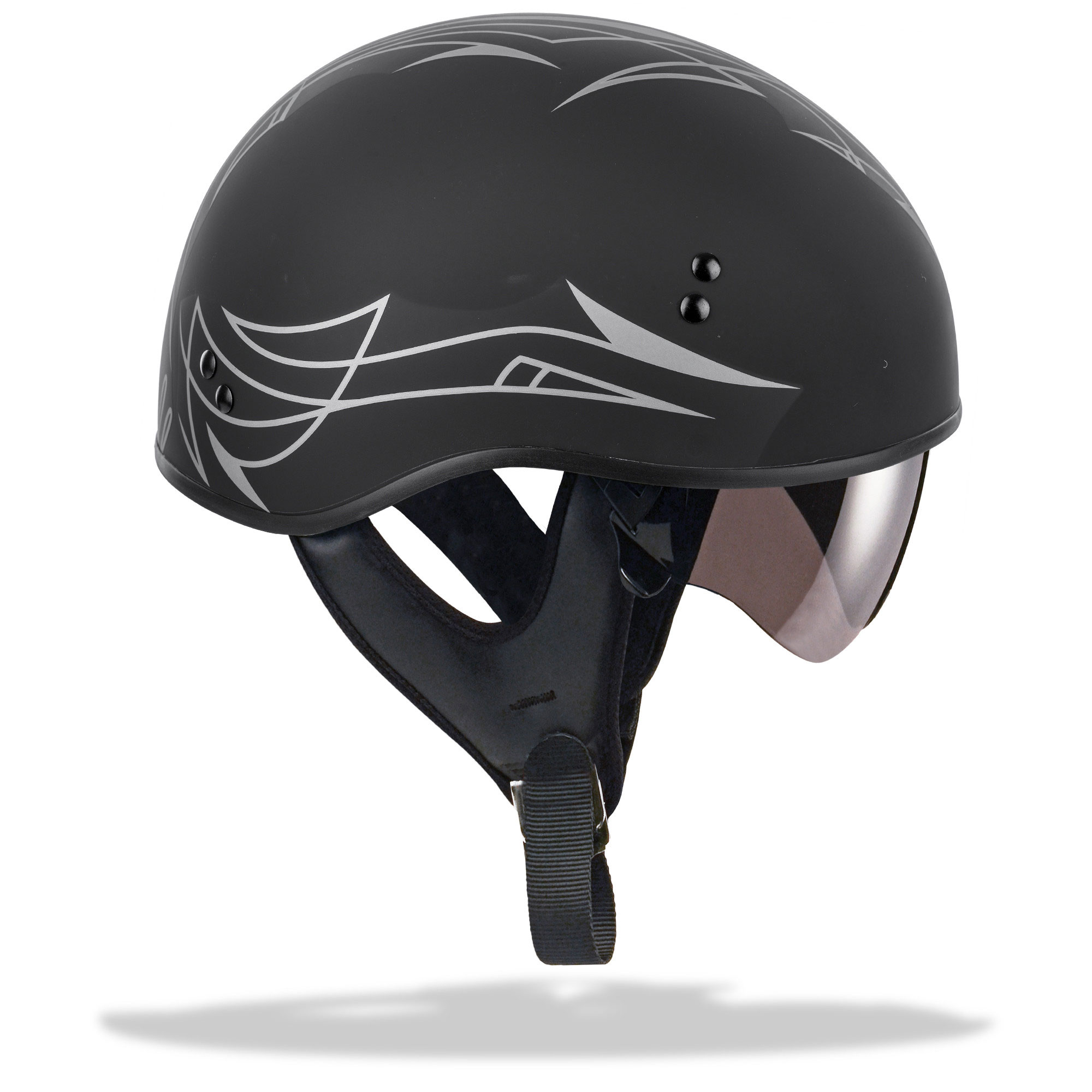 Adult GMAX GM65 Naked Half Helmet Motrocycle Helmet 