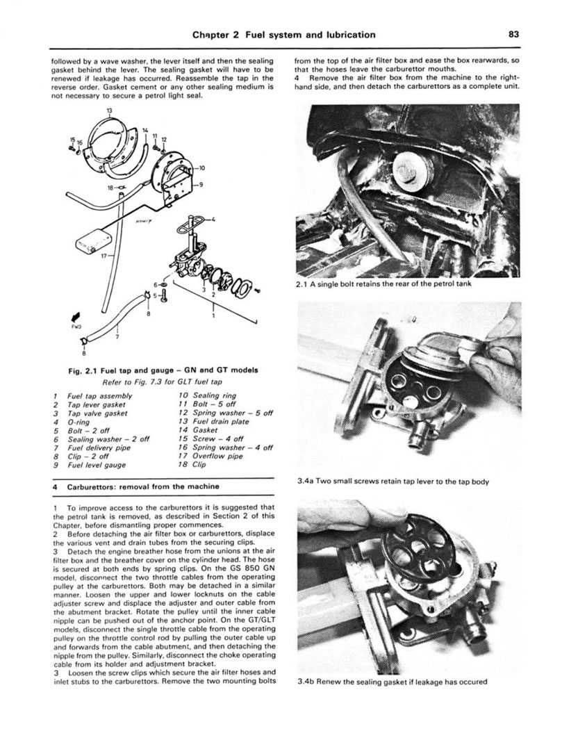 Suzuki gs850 repair manual