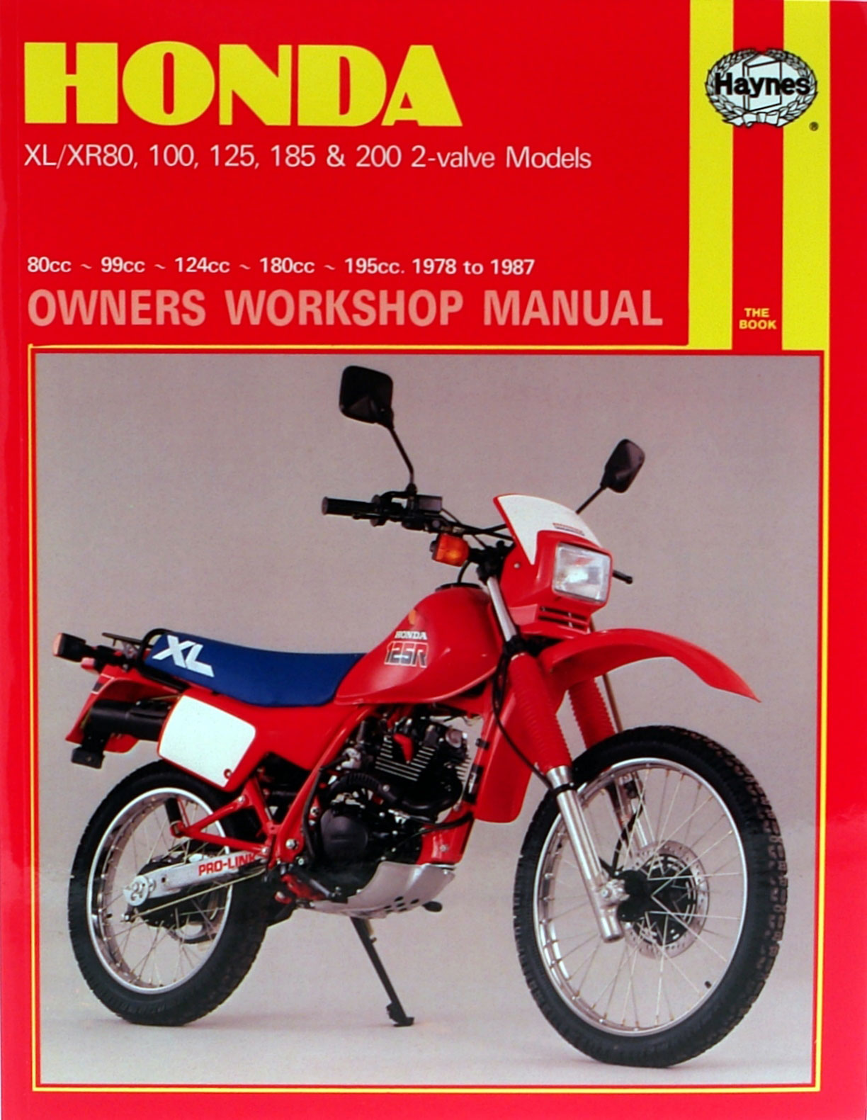 Haynes Repair Manual Honda Xl Xr 80cc 0cc Engines 1978