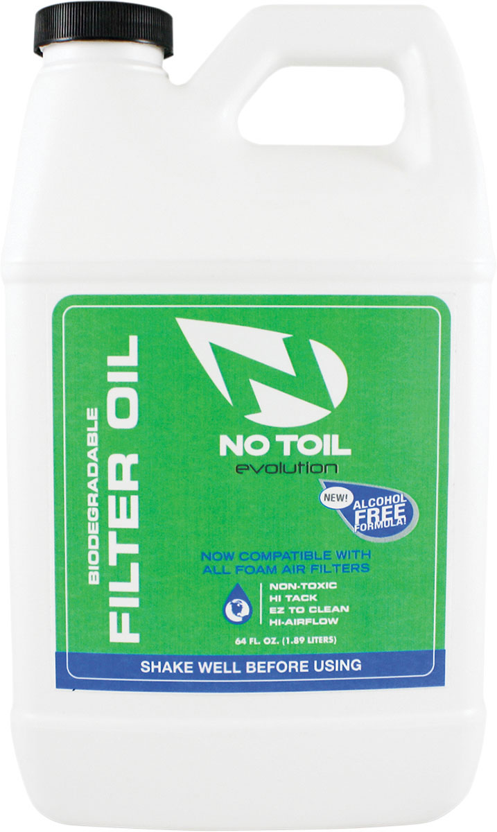 No Toil Evolution Air Filter Oil (64 oz; 1/2 Gallon; 2Liter