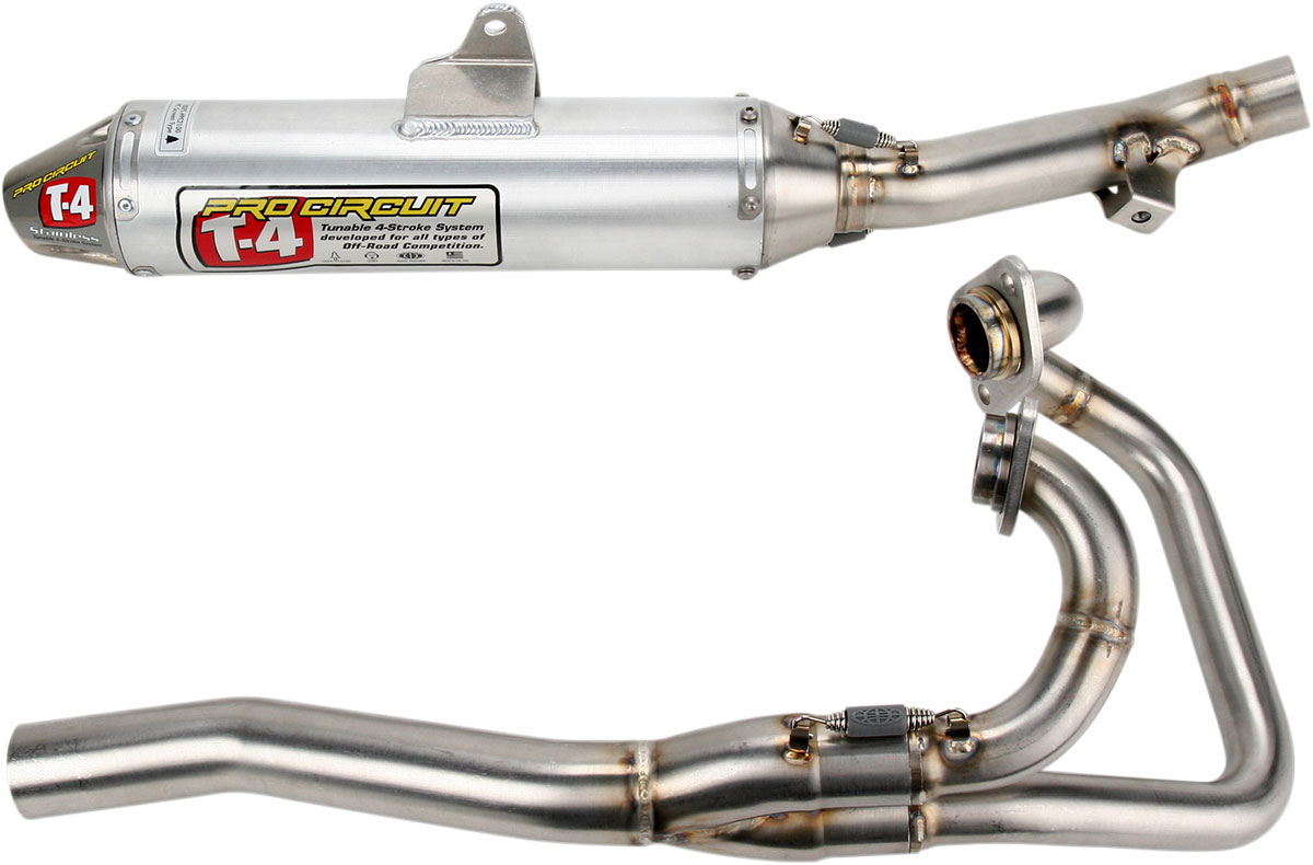 Pro Circuit T 4 Full Exhaust System Aluminum Brushed Pct