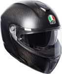 AGV SPORT Modular Flip-Up Full-Face Motorcycle Helmet w/ Sun Visor (Matte Carbon Fiber)
