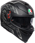 AGV K5 S Tornado Sport Helmet w/ Sun Visor (Black/Silver)