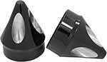 AVON Axle Nut Covers/Caps for H-D Touring Models (SPIKE Black)