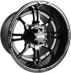 AMS Roll'n 108 Cast Aluminum Wheel (Black) 14x10 4/156  5.5+4.5