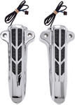 CIRO Forkini Lower Fork Leg Covers (Chrome w/ Amber LED Run/Turn Lights)
