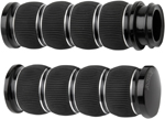 Arlen Ness - 07-315 - Fusion Series Grips, Ring Leader - Black